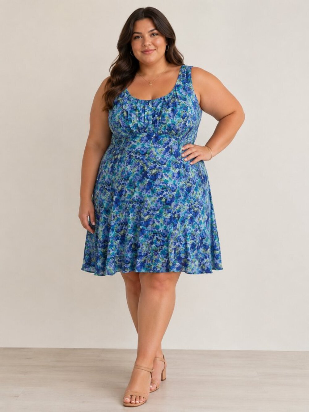 Connected Apparel Floral Dress